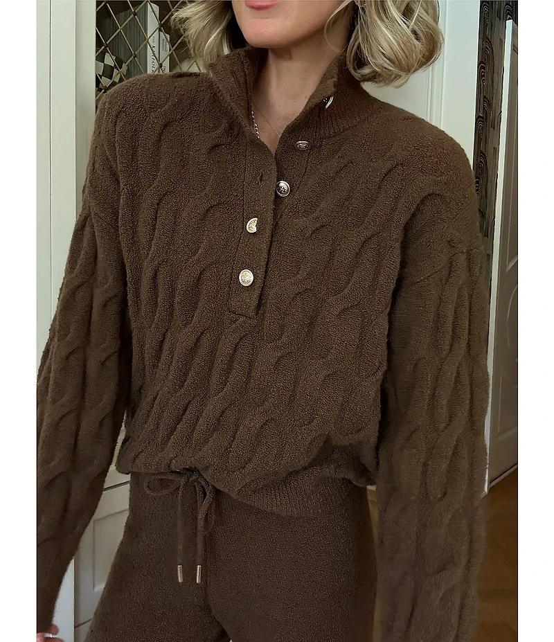 Splendid x Cella Jane Blog Knit V-Neck Long Sleeve Top