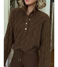 Splendid x Cella Jane Blog Knit V-Neck Long Sleeve Top
