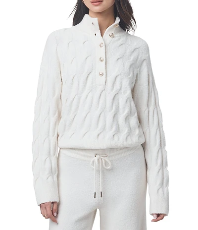 Splendid x Cella Jane Blog Knit V-Neck Long Sleeve Top