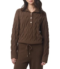 Splendid x Cella Jane Blog Knit V-Neck Long Sleeve Top