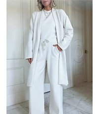 Splendid x Cella Jane Blog Mid Rise Wide Leg Lounge Full Length Pants