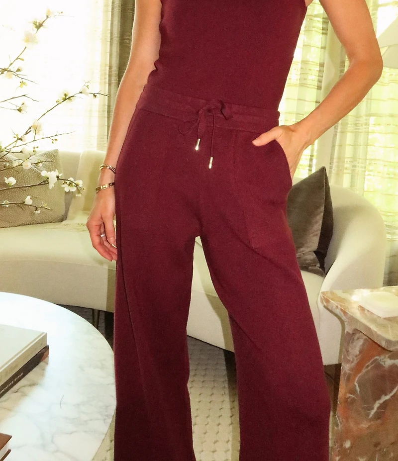 Splendid x Cella Jane Blog Mid Rise Wide Leg Lounge Full Length Pants