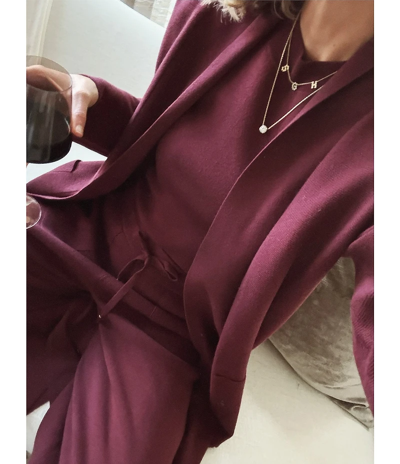 Splendid x Cella Jane Blog Mid Rise Wide Leg Lounge Full Length Pants