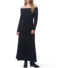 Splendid x Cella Jane Blog Sleek Off-The-Shoulder Long Sleeve A-Line Sweater Dress