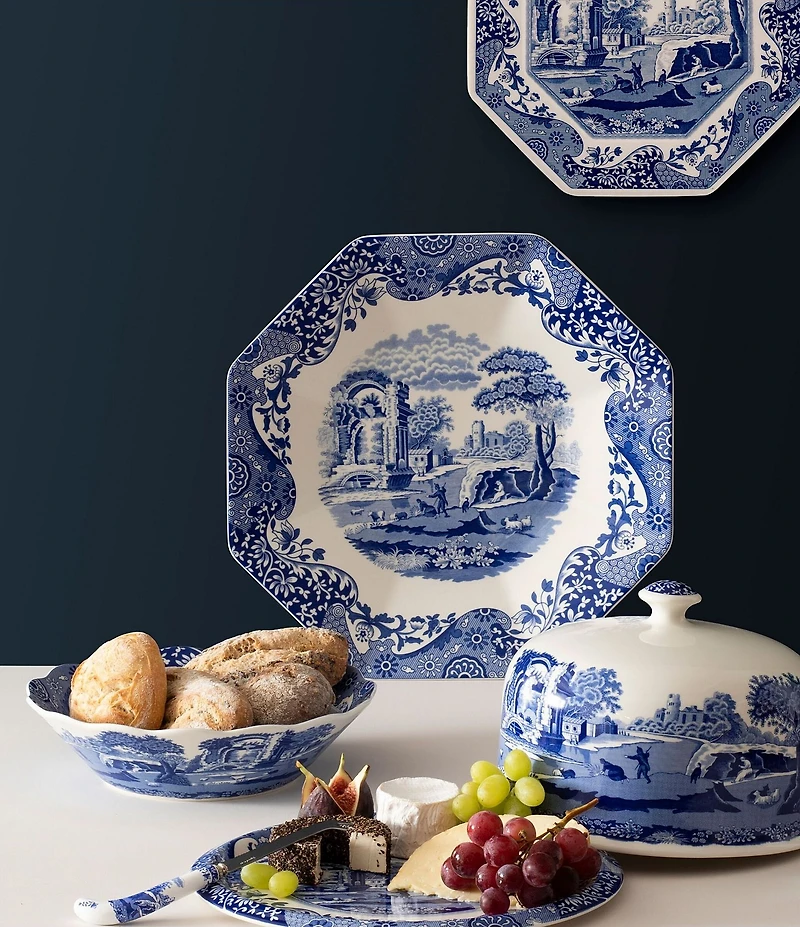 Spode Blue Italian Chinoiserie 10#double; Daisy Bowl