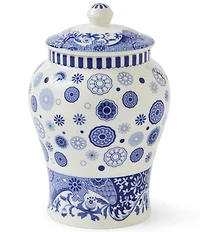 Spode Blue Italian Brocato Collection Mini Vase