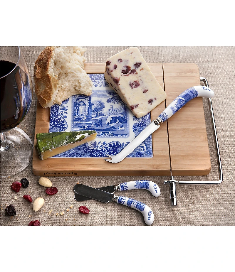 Spode Blue Italian Collection Cheese Knife & Spreader Set