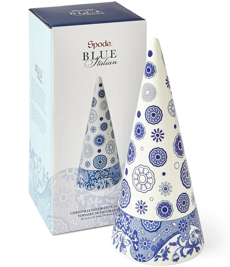 Spode Blue Italian Collection Medium Decorative Cone