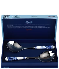 Spode Blue Italian Collection Pair of Salad Servers