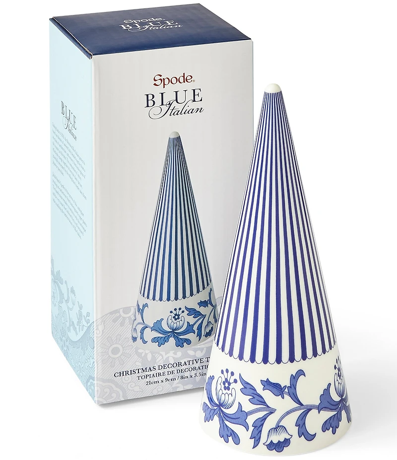 Spode Blue Italian Collection Small Decorative Cone