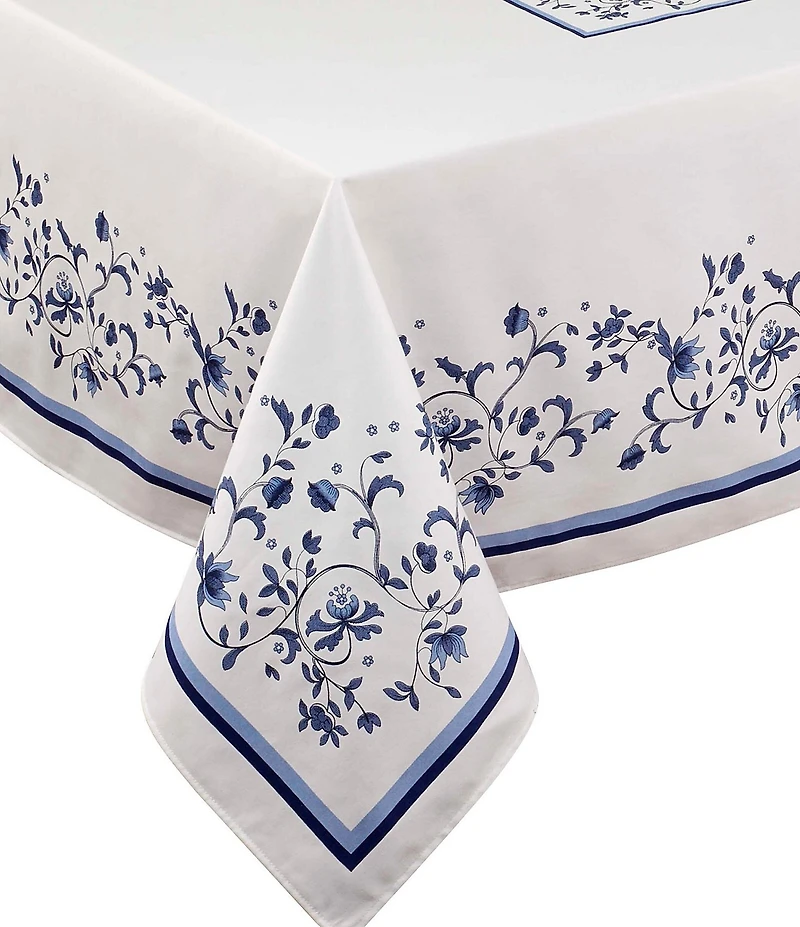 Spode Portofino Blue Floral Tablecloth