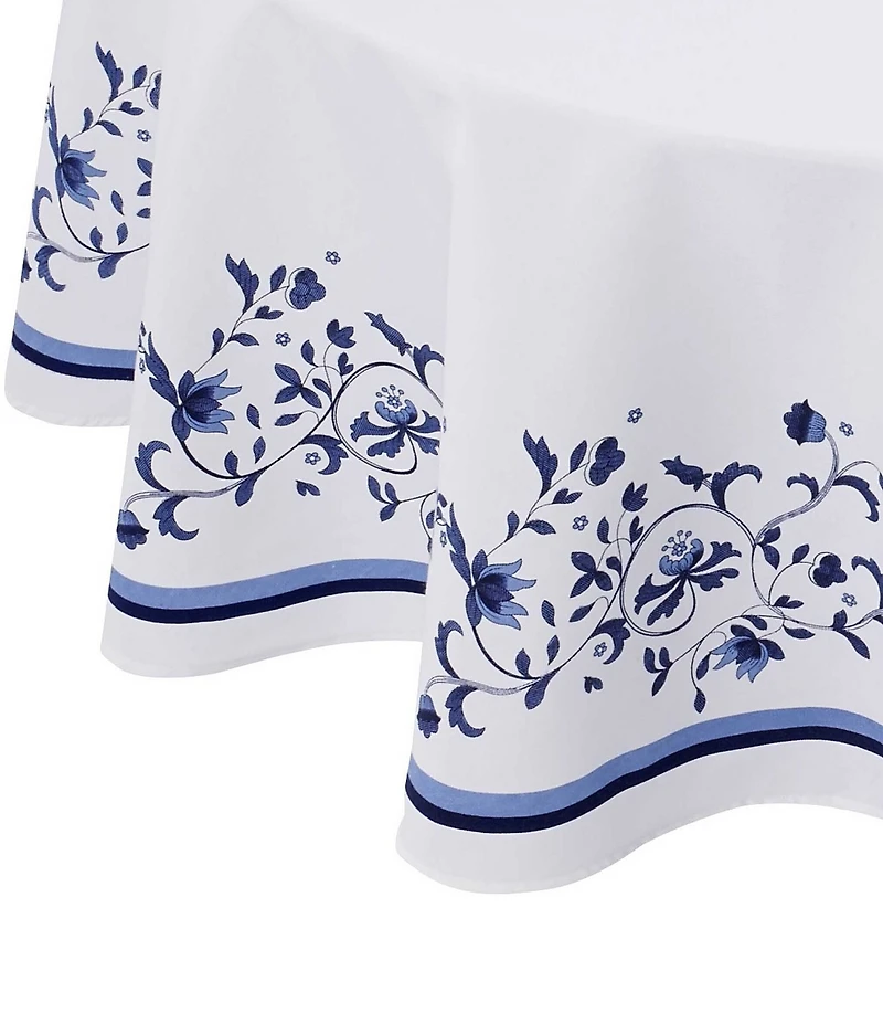 Spode Portofino Blue Floral Tablecloth
