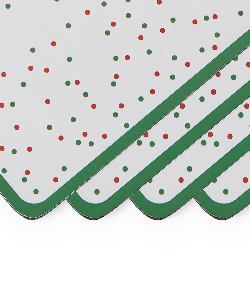 Spode Christmas Collection Polka Dot Placemats, Set of 4