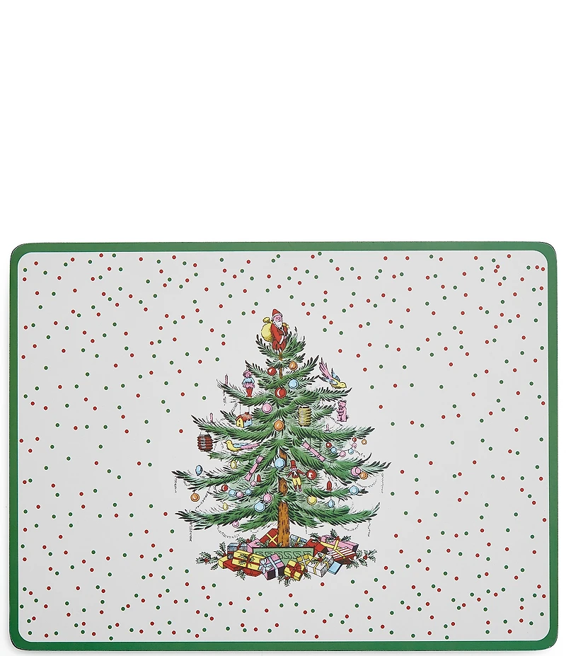Spode Christmas Collection Polka Dot Placemats, Set of 4