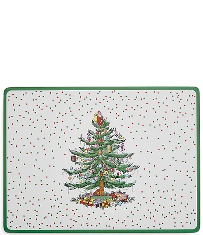 Spode Christmas Collection Polka Dot Placemats, Set of 4