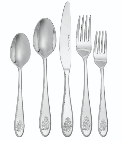 Spode Christmas Tree 20-Piece Stainless Steel Flatware Set