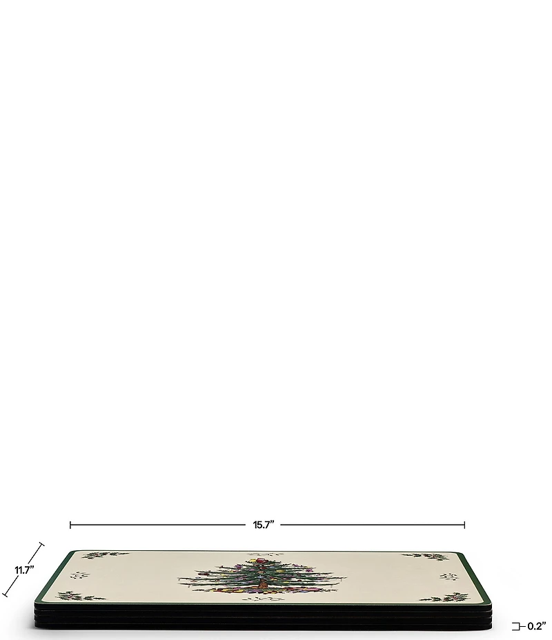 Spode Christmas Tree Collection Placemats, Set of 4