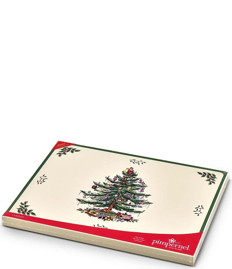 Spode Christmas Tree Collection Placemats, Set of 4
