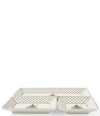 Spode Christmas Tree Collection Polka Dot Nesting Tray, Set of 3