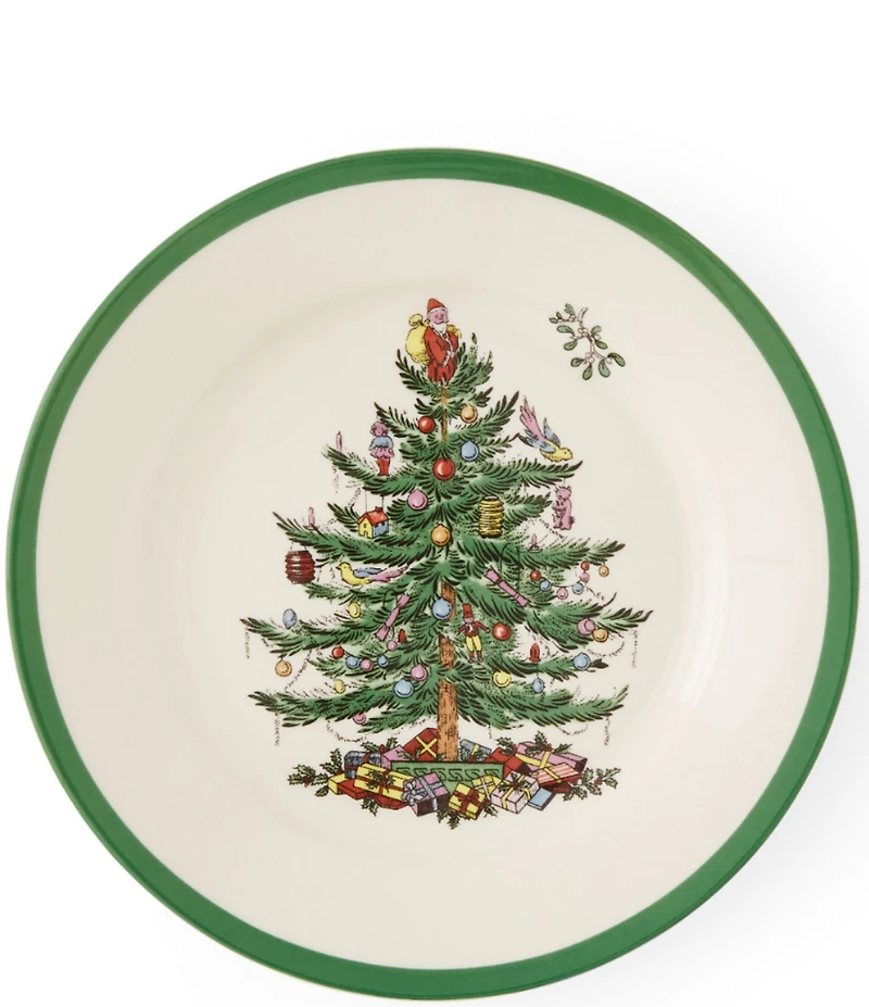 Spode Christmas Tree Collection Salad Plates, Set of 4