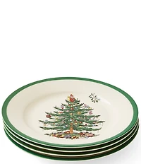 Spode Christmas Tree Collection Salad Plates, Set of 4