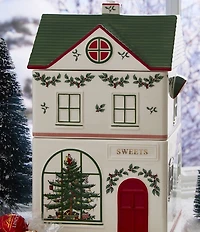 Spode Christmas Tree Collection Village Stacking Canister