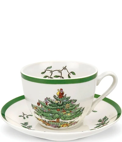 Spode Christmas Tree Cup and Saucer