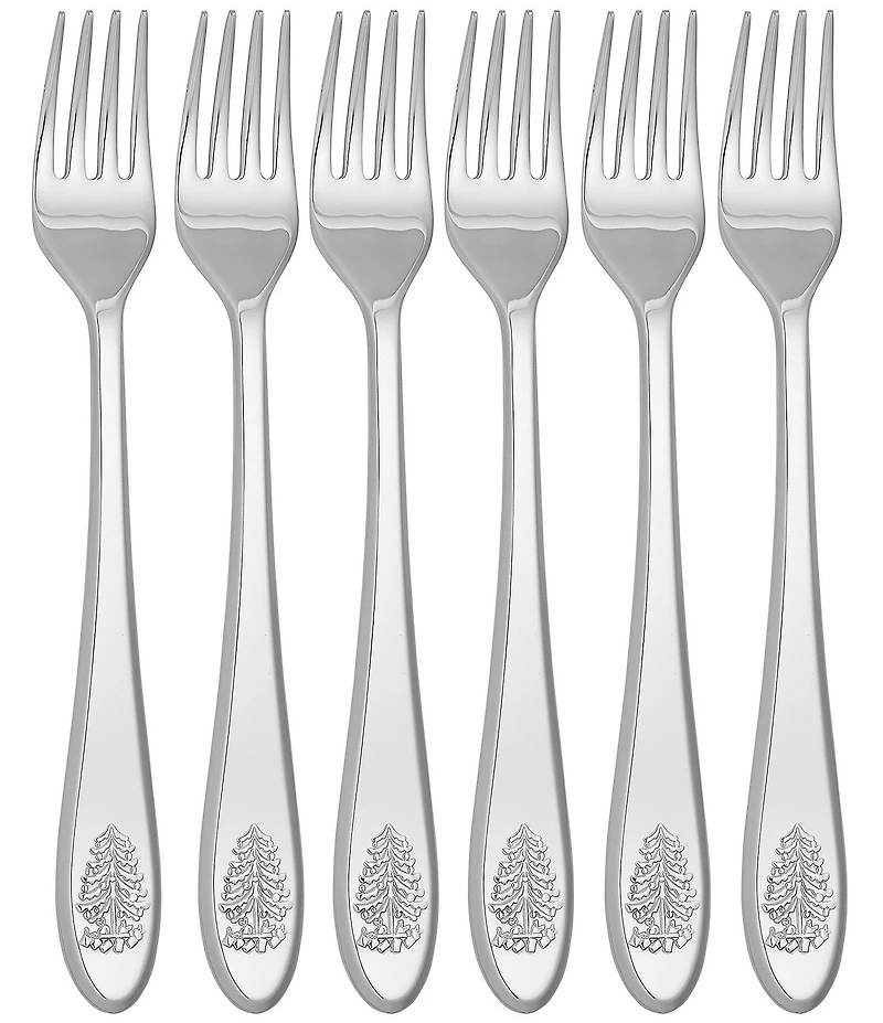 Spode Christmas Tree Forks, Set of 6