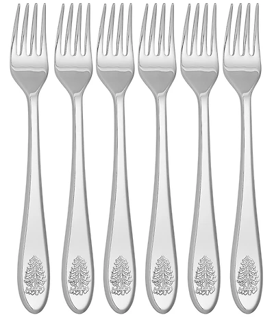 Spode Christmas Tree Forks, Set of 6