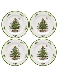 Spode Christmas Tree Melamine Dinner Plates, Set of 4