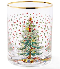 Spode Christmas Tree Polka Dot Double Old-fashion Glasses, Set of 4