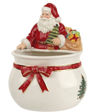 Spode Christmas Tree Santa Candy Dish