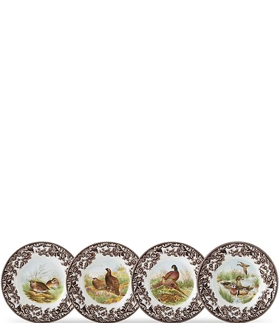 Spode Festive Fall Collection Woodland Canape Plates, Set of 4