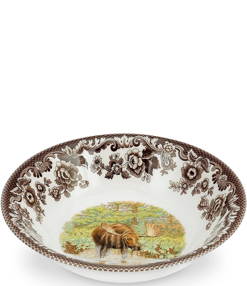 Spode Festive Fall Collection Woodland Majestic Moose Ascot Cereal Bowl