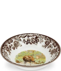 Spode Festive Fall Collection Woodland Majestic Moose Ascot Cereal Bowl