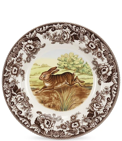 Spode Festive Fall Collection Woodland Rabbit Dinner Plate