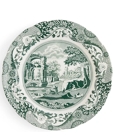 Spode Heritage Green Italian Collection Dinner Plates, Set of 4