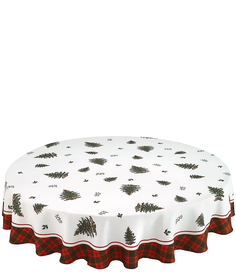 Spode Holiday Tartan Collection Christmas Tree Table Linens