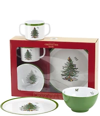 Spode Melamine Christmas Tree 3-Piece Kid Set