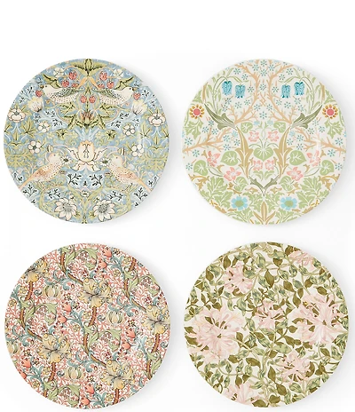 Spode Morris & Co. Collection Assorted Salad Plates, Set of 4
