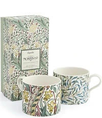 Spode Morris & Co. Collection Daffodil and Willow Mugs, Set of 2