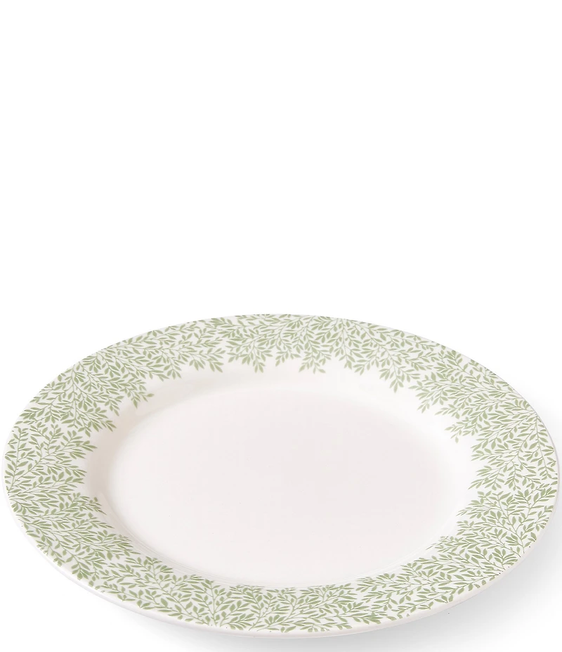 Spode Morris & Co. Collection Leaf Border Dinner Plates, Set of 4