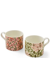 Spode Morris & Co. Collection Fruit & Honeysuckle Mugs, Set of 2