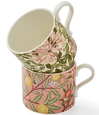 Spode Morris & Co. Collection Pomegranate & Honeysuckle Mugs, Set of 2