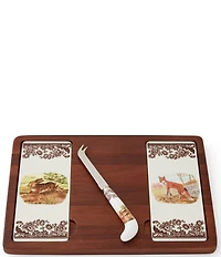 Spode Woodland Collection Fox & Rabbit Cheese Board Set