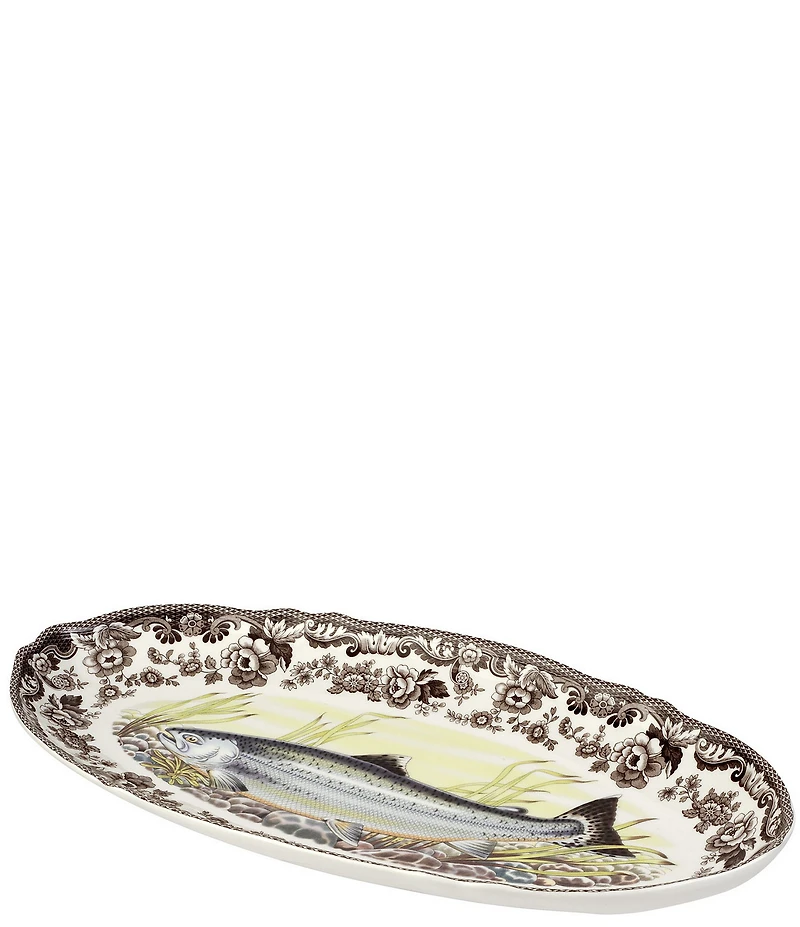Spode Woodland Collection King Salmon Fish Platter, 18.5#double;