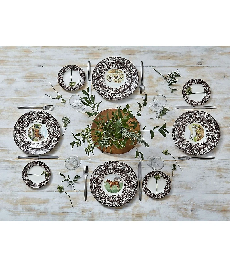 Spode Woodland Collection Thoroughbred Horse Salad Plate