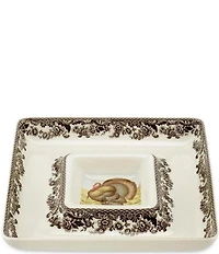 Spode Woodland Turkey Chip & Dip Server