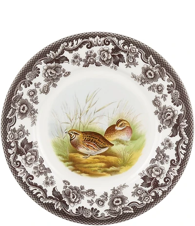 Spode Woodland Quail Luncheon Plate