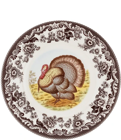 Spode Woodland Turkey Luncheon Plate
